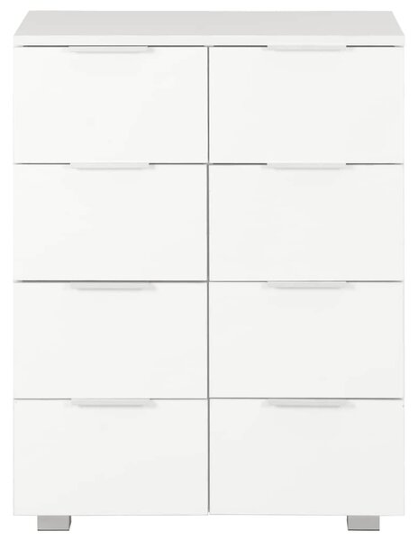 Příborník bílý s vysokým leskem 60x35x80 cm kompozitní dřevo 283712