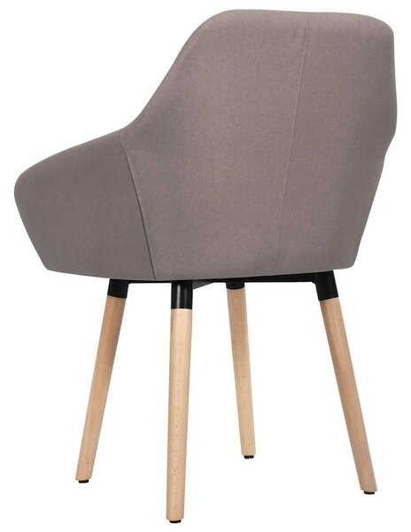 Jídelní židle 2 ks taupe textil 283468