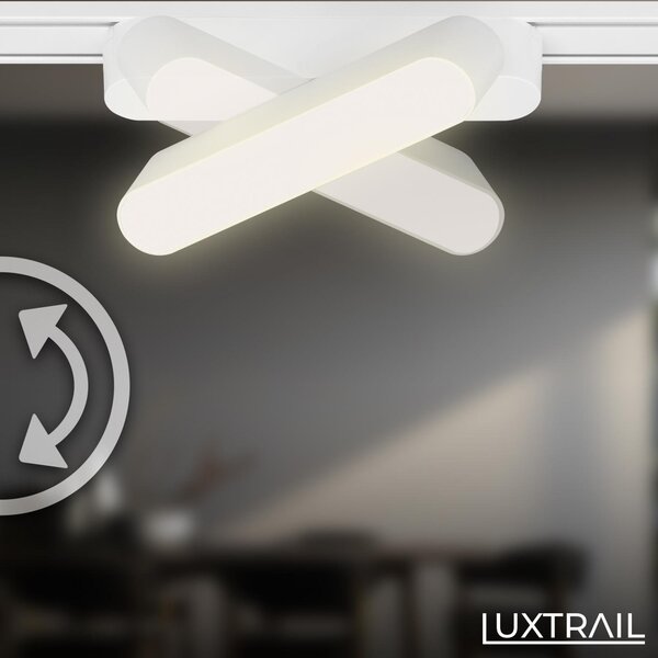 BRILO 8030016 LUXTRAIL lištový systém 48V, LED Tracklight, 5,5W, 720lm, nastavitelné, bílé - BRILO