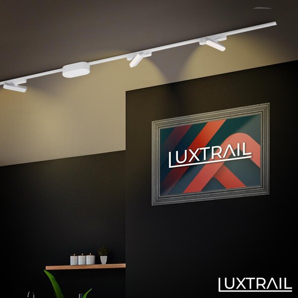 BRILO 8030016 LUXTRAIL lištový systém 48V, LED Tracklight, 5,5W, 720lm, nastavitelné, bílé - BRILO