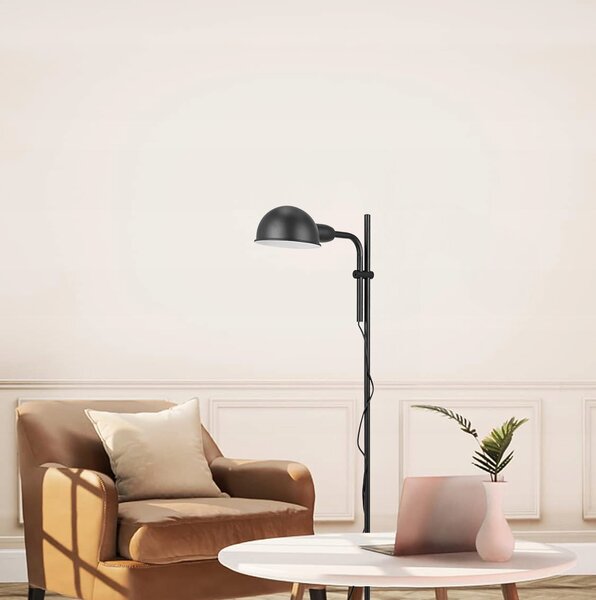 Černá stojací lampa E27 137 cm