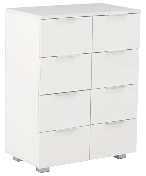 Příborník bílý s vysokým leskem 60x35x80 cm kompozitní dřevo 283712