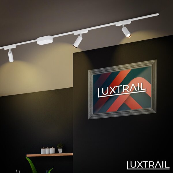 BRILO 8031016 LUXTRAIL lištový systém 48V, LED spot, 5W, 450lm, nastavitelné, bílé - BRILO