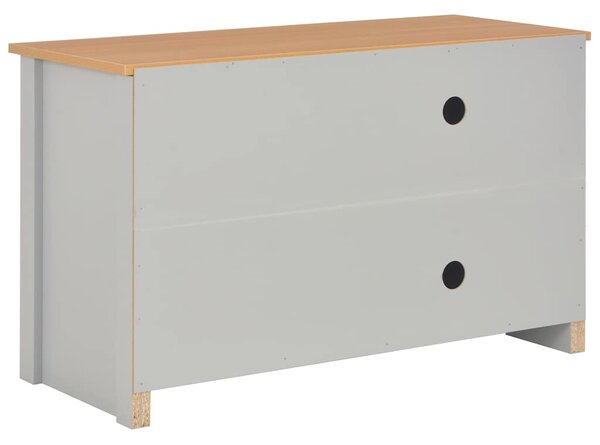 TV stolek šedý 95 x 39 x 58 cm 283739