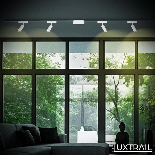 BRILO 8031016 LUXTRAIL lištový systém 48V, LED spot, 5W, 450lm, nastavitelné, bílé - BRILO