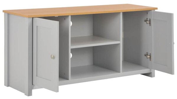 TV stolek šedý 120 x 39 x 58 cm 283740