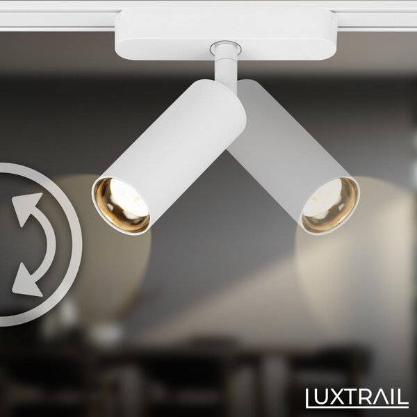 BRILO 8031016 LUXTRAIL lištový systém 48V, LED spot, 5W, 450lm, nastavitelné, bílé - BRILO