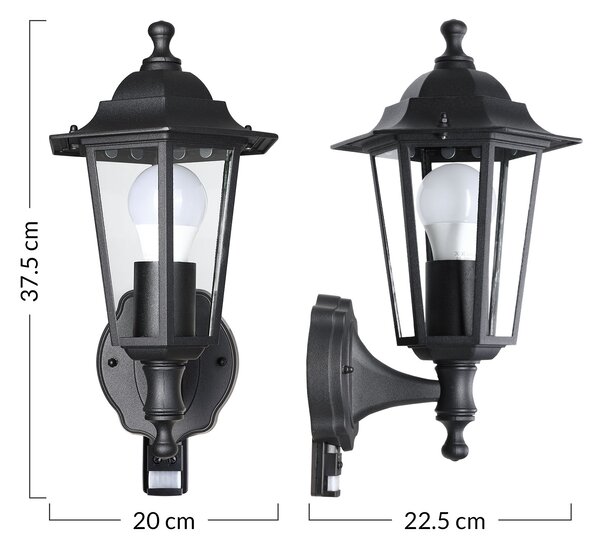 Deuba Nástěnná lampa Krysante se senzorem