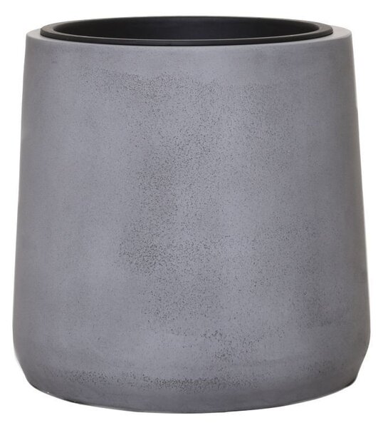 Květináč VEKRA, sklolaminát, výška 40 cm, beton-design, šedý