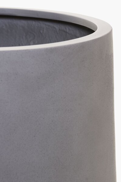 Květináč VEKRA, sklolaminát, výška 50 cm, beton-design, šedý