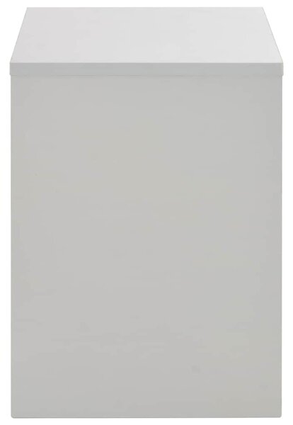 Toaletní stolek se zrcadlem a stoličkou šedý 104 x 45 x 131 cm 283744