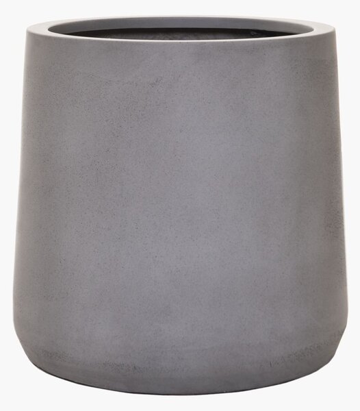 Květináč VEKRA, sklolaminát, výška 40 cm, beton-design, šedý
