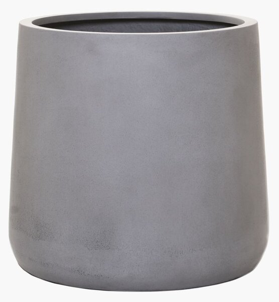 Květináč VEKRA, sklolaminát, výška 50 cm, beton-design, šedý