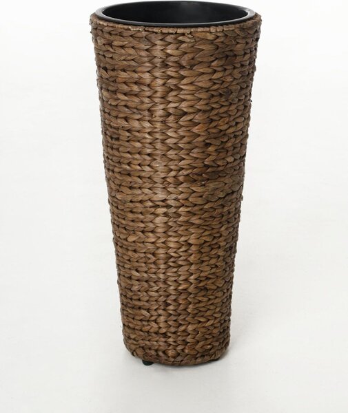 Květináč CLASSIC ROUND, vodní hyacint, výška 60 cm, hnědý