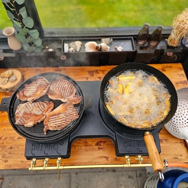 Dvojitý wok hořák Hot Wok Double 2x10 kW
