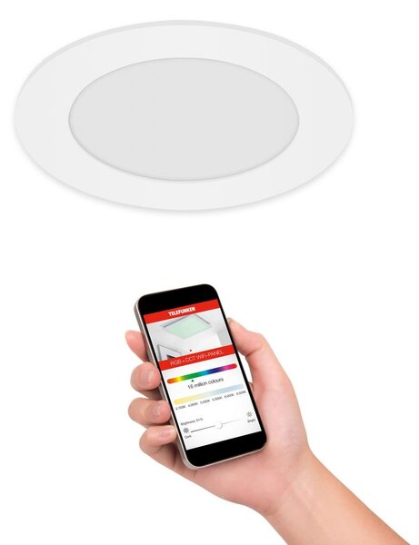 TF 309306TF TELEFUNKEN LED Smart vestavné svítidlo pr. 12 cm 6W 600lm bílé 309306TF