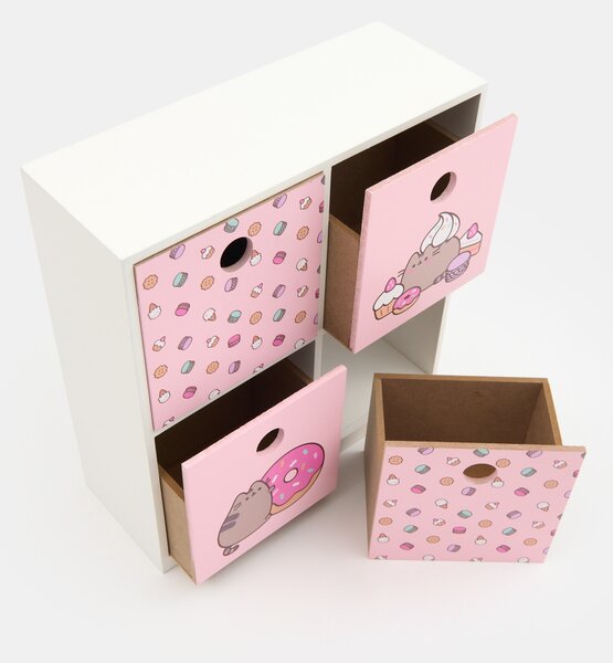 Sinsay - Dětská skříňka se zásuvkami Pusheen - pastelová růžová