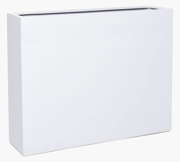 Květináč ELEMENTO, sklolaminát, šířka 117 cm, bílá