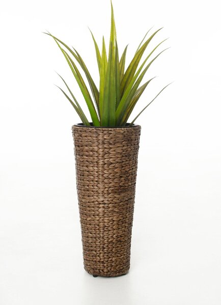 Květináč CLASSIC ROUND, vodní hyacint, výška 60 cm, hnědý