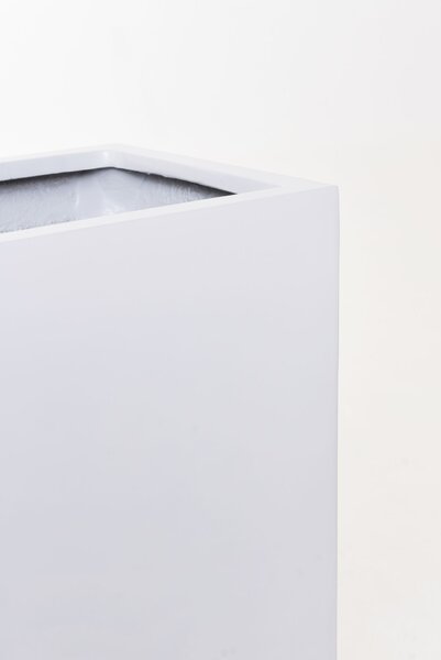 Květináč ELEMENTO, sklolaminát, šířka 117 cm, bílá