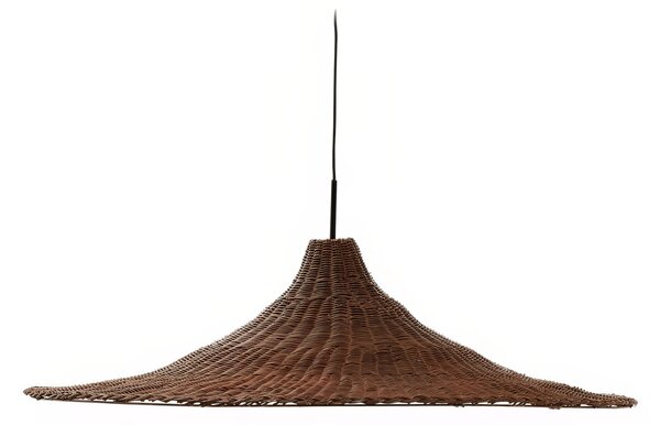 Hnědé ratanové stínidlo Kave Home Bladia 90 cm