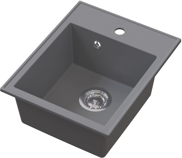 Ruvetti Tito Box dřezy s baterií šedá/ LP_3200-TB4050GR_W