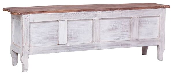 TV stolek 120 x 30 x 40 cm bílý masivní recyklované dřevo 283902