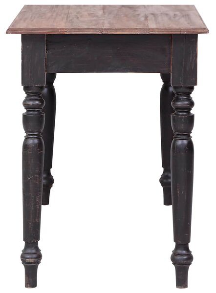 Psací stůl se 3 zásuvkami 117 x 57 x 75 cm masivní mahagon 283907