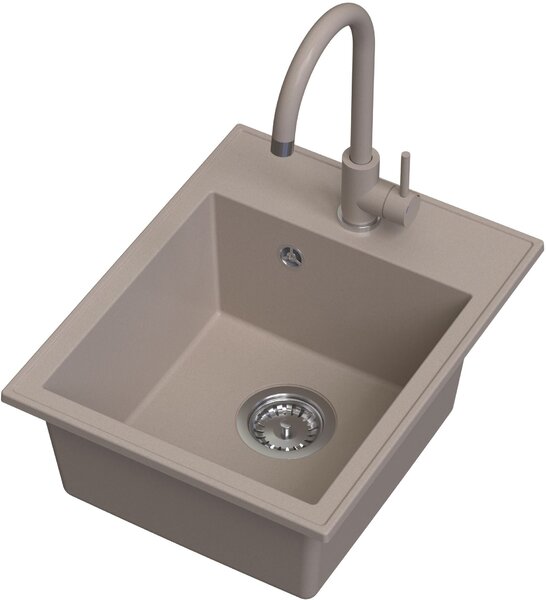 Ruvetti Tito Box dřezy s baterií béžová/béžová LP_3200-TB4050BE_W