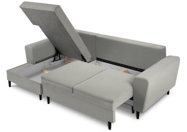 -25 % Dny MOMENTI– Cosmopolitan Design Manšestrová rozkládací pohovka Kyoto 241 cm, levá
