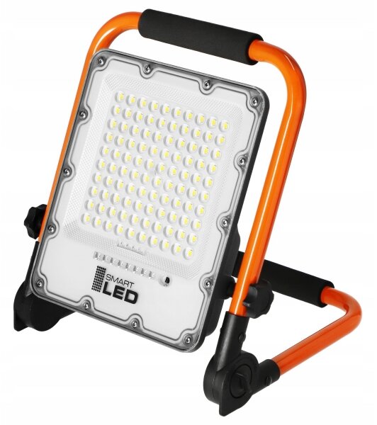 LED Nabíjecí reflektor se stojanem LED/50W/3,2V 4500K 5000 mAh IP65 oranžová