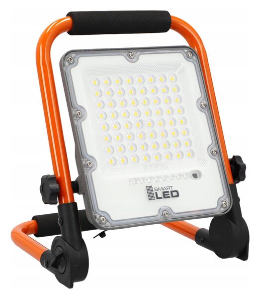 LED Nabíjecí reflektor se stojanem LED/30W/3,2V 4500K 5000 mAh IP65 oranžová