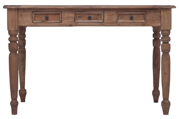 Psací stůl se zásuvkami 117 x 57 x 75 cm masivní mahagon 283909