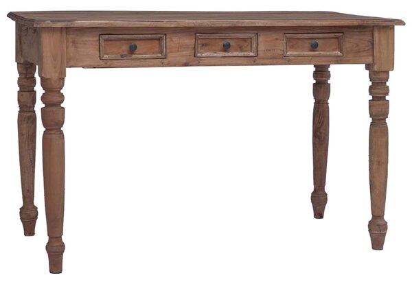 Psací stůl se zásuvkami 117 x 57 x 75 cm masivní mahagon 283909