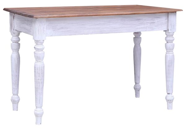 Psací stůl se zásuvkami bílý 117 x 57 x 75 cm recyklované dřevo 283908