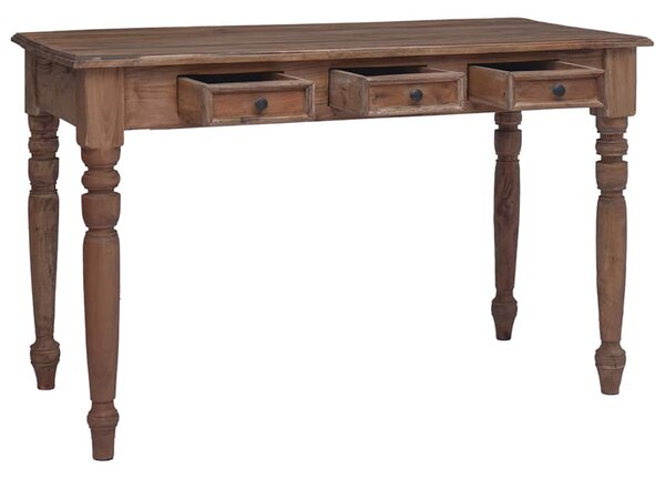 Psací stůl se zásuvkami 117 x 57 x 75 cm masivní mahagon 283909