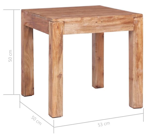 Konferenční stolek 53 x 50 x 50 cm masivní mahagon 283920