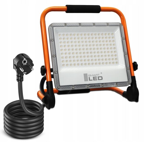 LED Reflektor se stojanem LED/100W/230V 4500K IP65 oranžová