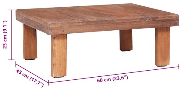Konferenční stolek 60 x 45 x 23 cm masivní mahagon 283918