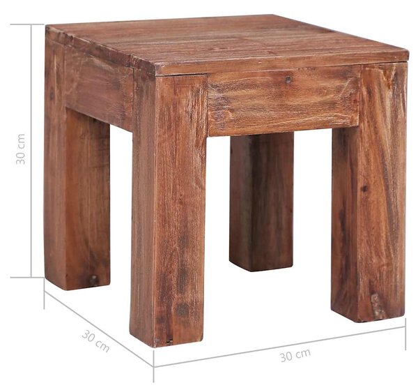 Konferenční stolek 30 x 30 x 30 cm masivní mahagon 283919