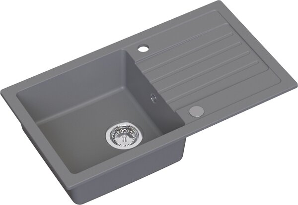 Ruvetti Natu Maxi dřez s baterií a příslušenstvím šedá/ocel LP_3200-NM7744GR_W