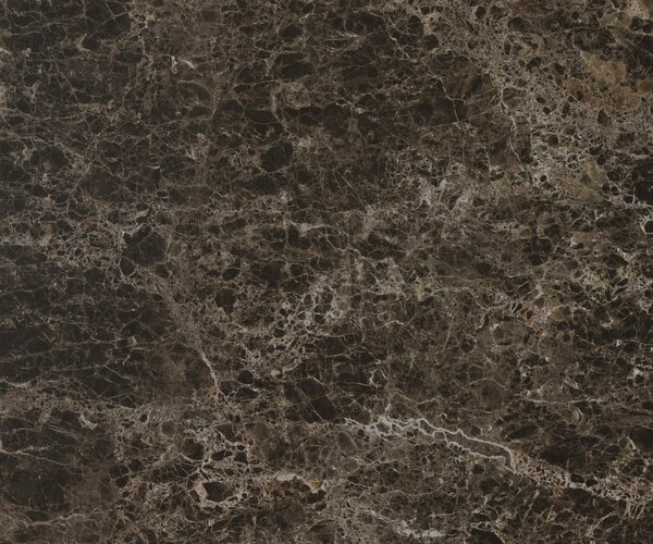 DELIFE Konzolový stůl Edge oválný tvar 180×40 cm keramika Emperador Extra Lucidato tmavě hnědá Estelo kov titanová barva