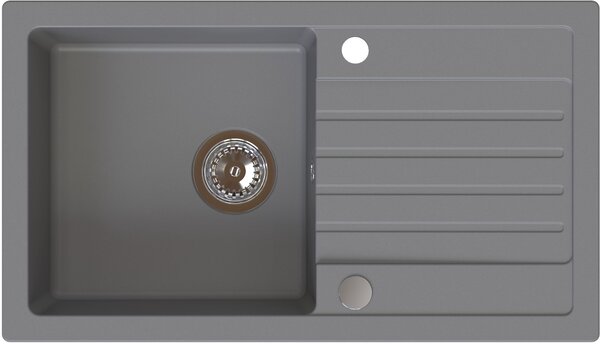 Ruvetti Natu Maxi dřez s baterií a příslušenstvím šedá/ocel LP_3200-NM7744GR_W