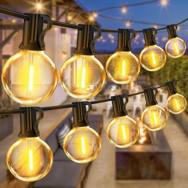 LED Venkovní dekorační řetěz 25xE12/1W/230V 17,5 m IP65 černá
