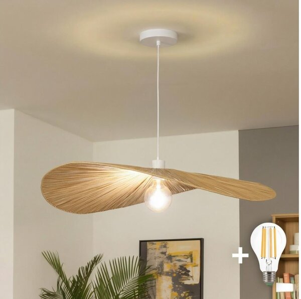 Brilagi - LED Lustr na lanku CERIA BOHO 1xE27/40W/230V pr. 80 cm rafie