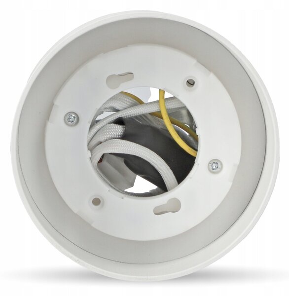 Přisazené bodové svítidlo GX53 s LED, bílé, Ø 10 cm