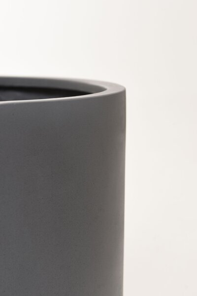 Květináč CHICO, sklolaminát, průměr 40 cm, beton design šedý