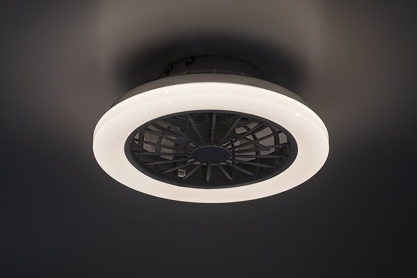 Rabalux Dalfon stropní ventilátor se světlem 1x24 W bílá 71348