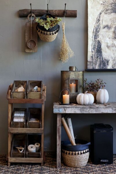 Béžová antik dekorace dýně Pumpkin latté - Ø 20*15 cm - Chic Antique