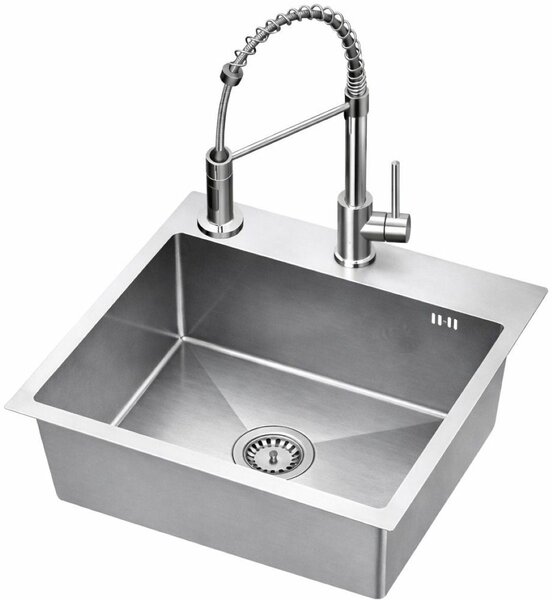 Ruvetti Cooksy Steel Chef dřezy s baterií ocel/ocel LPCSC5045BSSE